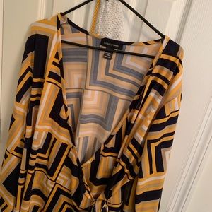 Bell sleeve wrap top